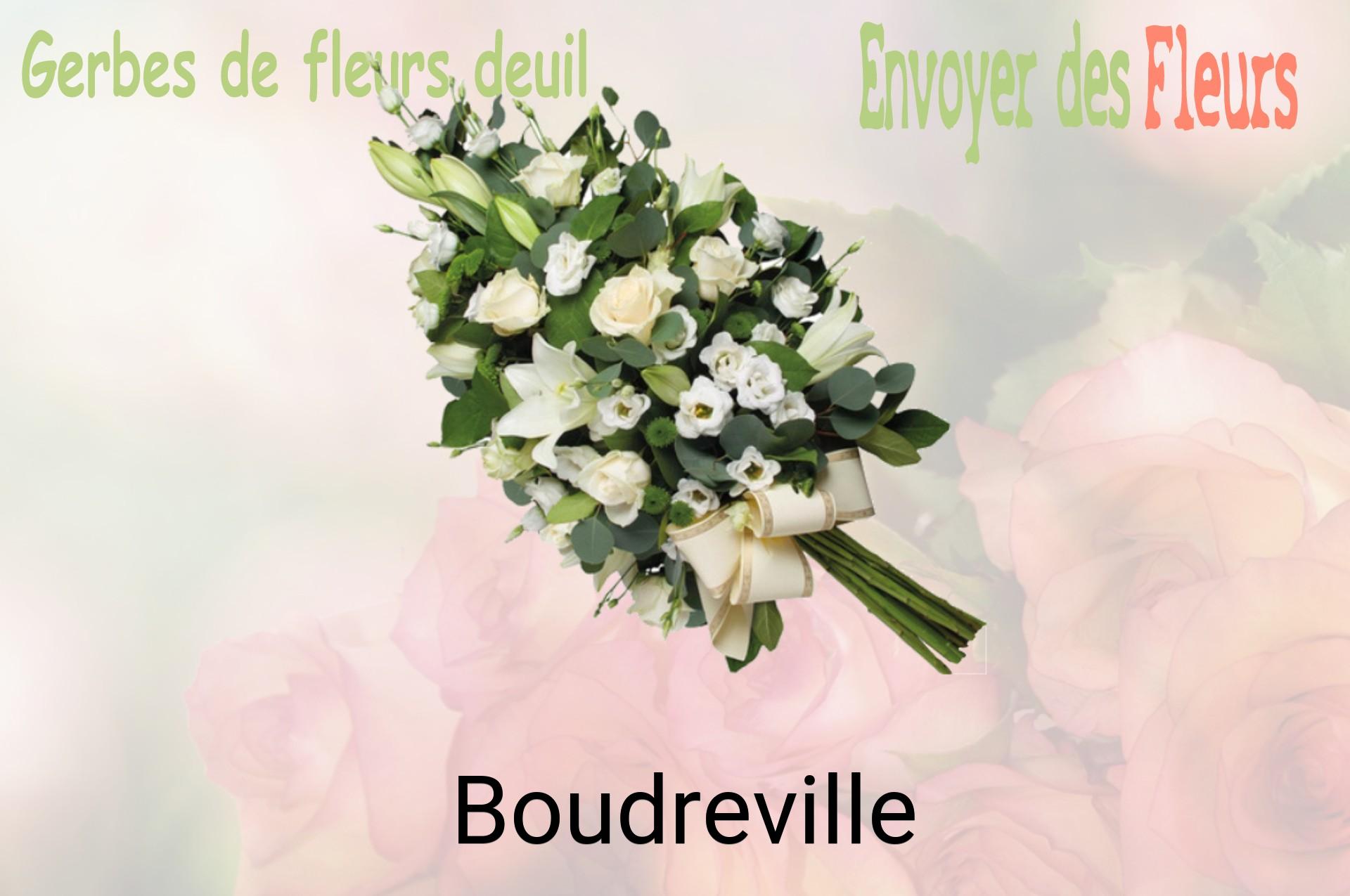 Gerbe de fleurs de deuil livrée à Boudreville